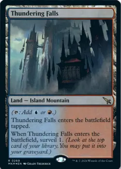 MTG Thundering Falls Foil NM Murders at Karlov Manor Magic 269 - Image 1