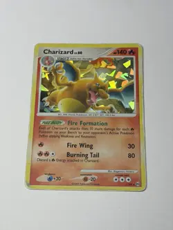 Pokemon TCG Charizard 1/99 Platinum Arceus Cracked Ice Holo Card HP Condition - Image 1