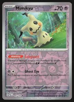 SV02: Paldea Evolved Mimikyu #097/193 Reverse Holo Pokemon Card - Image 1