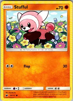 Stufful Crimson Invasion 55/111 Common Pokemon Near Mint - Image 1