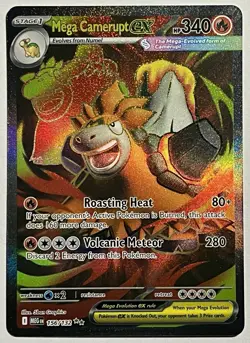 Mega Camerupt EX 156/132 (NM) Ultra Rare ME01: Mega Evolutions 2026 Pokemon - Image 1
