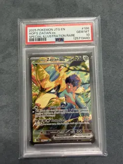 2025 POKEMON JTG EN-JOURNEY TOGETHER #186 HOP'S ZACIAN EX PSA 10 - Image 1