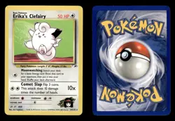 Pokemon TCG Gym Heroes Erika's Clefairy 25/132 - Image 3