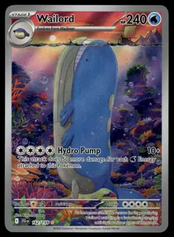 POKEMON WAILORD JOURNEY TOGETHER 162/159 ILLUSTRATION RARE NM/M - Image 1