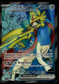 POKEMON HOP'S ZACIAN EX JOURNEY TOGETHER 176/159 ULTRA RARE NM/M - Image 1