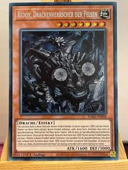 Redox, Drachenherrscher Der Felsen RA03-DE008 Secret Rare Deutsch NM YUGIOH - Image 1