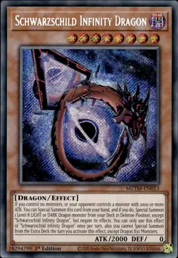 Schwarzschild Infinity Dragon - Secret Rare 1st Edition MZTM-EN013 - NM - YuGiOh - Image 1