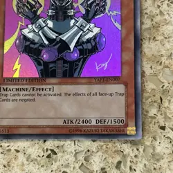 Yu-Gi-Oh! TCG Jinzo Anniversary Pack YAP1-EN007 Limited Edition Ultra Rare - Image 4