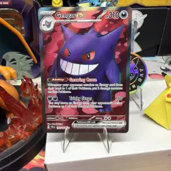 Pokemon TCG Gengar EX Temporal Forces Ultra Rare Card 193/162 Scarlet & Violet - Image 1