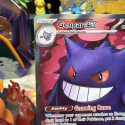 Pokemon TCG Gengar EX Temporal Forces Ultra Rare Card 193/162 Scarlet & Violet - Image 2