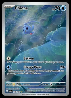 Phione Illustration Rare 175/167 SV06: Twilight Masquerade Pokemon - Image 1