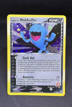 Wobbuffet Reverse Holo Pokemon Card ex Team Rocket Returns 47/109 Ungraded NM - Image 1