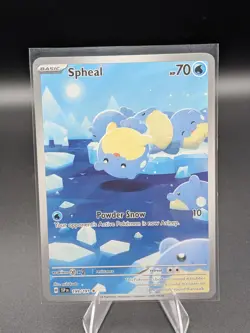 Pokemon Spheal 199/191 SV8 Surging Sparks Holo Illustration Rare English Card - Image 1
