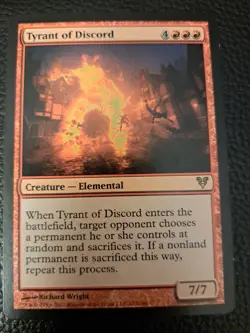 TYRANT OF DISCORD- AVACYN RESTORED - MTG- MAGIC THE GATHERING - Image 1