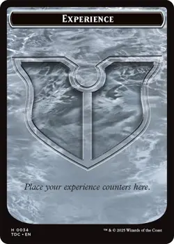 4x Experience/Treasure Token, Tarkir Dragonstorm Tokens, MTG, 4 pack, Magic - Image 1
