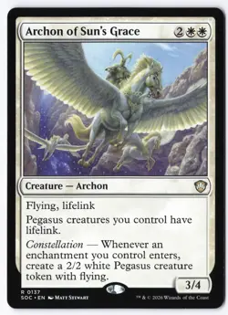 Archon of Sun's Grace 137 Commander: Secrets of Strixhaven - Image 1