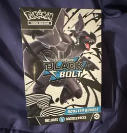 Pokemon Company Intl Pokemon TCG Black Bolt Booster Bundle 6 Packs 60 Cards - Image 1