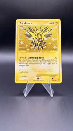 Pokemon TCG Zapdos 150/147 Platinum Supreme Victors Holo Card NM- Condition - Image 2