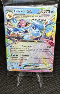 Pokemon Glaceon ex 026/131 Prismatic Evolutions Stamp Holo Promo ENG 270 HP NM! - Image 1