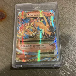 M Charizard EX 220 HP Mega EX Holo Ultra Rare Pokemon TCG Evolutions 13/108 - Image 1