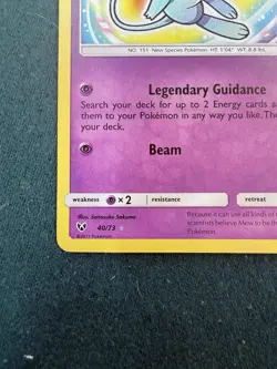 Shining Mew 40/73 Shining Legends Mint Condition English Pokemon TCG Rare Holo - Image 4