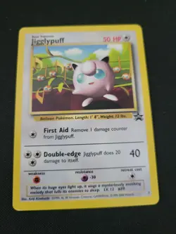 Pokemon Jigglypuff Black Star Promo 7 Wizards Of The Coast WOTC Lp - Image 1