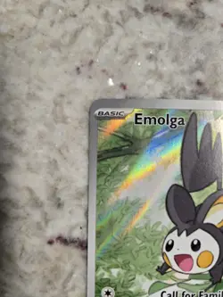Emolga 112/086 Scarlet & Violet Black Bolt Holo Illustration Pokemon NM - Image 4