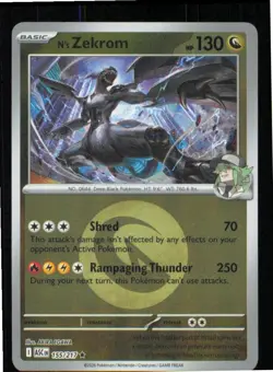 N's Zekrom (Energy Symbol Pattern) 155/217 Rare Ascended Heroes Pokemon NM - Image 1