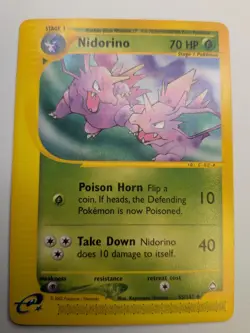 Pokemon Card - Nidorino Aquapolis 55/147 Uncommon E-Reader - Image 1