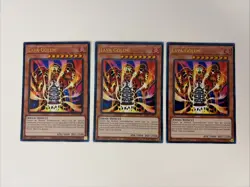Yugioh - Lava Golem x 3 - 1st Edition Ultra Rare NM - Free Holo Card - B - Image 1