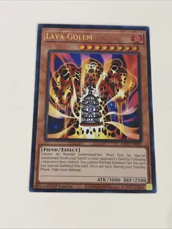 Yugioh - Lava Golem x 3 - 1st Edition Ultra Rare NM - Free Holo Card - B - Image 4