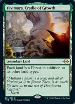 MTG English Yavimaya, Cradle of Growth NM Normal Modern Horizons 2 - Image 1