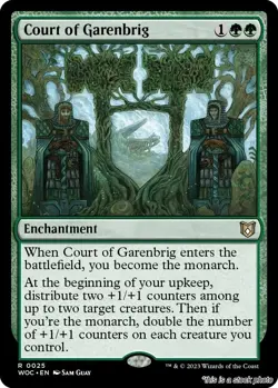 1x Court of Garenbrig Commander: Wilds of Eldraine Regular MTG Card - Image 1