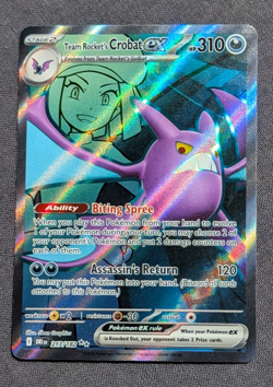 Pokemon Card Team Rocket's Crobat ex 217/182 Ultra Rare Destined Rivals NM - Image 1