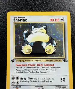 Pokemon TCG Snorlax 11/64 Holo Rare 1st Edition Jungle 1999 Base Card LP/MP - Image 2