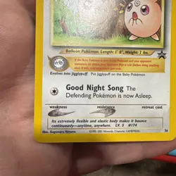 Pokemon Card - Igglybuff #36 WoTC Black Star Promo - Image 5