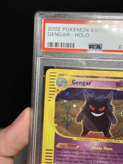 🌀MONSTER SWIRL Gengar Expedition Holo 2002 #13 PSA 8 Pokemon E-series - Image 2