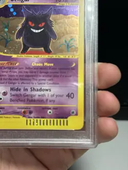 🌀MONSTER SWIRL Gengar Expedition Holo 2002 #13 PSA 8 Pokemon E-series - Image 4