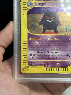 🌀MONSTER SWIRL Gengar Expedition Holo 2002 #13 PSA 8 Pokemon E-series - Image 5