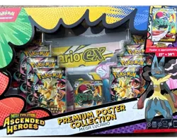 Pokemon TCG Mega Evolution—Ascended Heroes Mega Lucario ex Premium Poster Box - Image 1