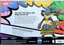 Pokemon TCG Mega Evolution—Ascended Heroes Mega Lucario ex Premium Poster Box - Image 2