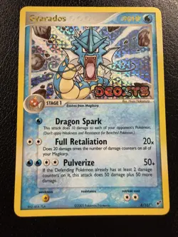 Pokemon TCG Gyarados 8/107 Deoxys Reverse Holo Stamped LP/MP - Image 4