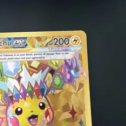 Pikachu ex Gold Hyper Rare - 247/191 - Surging Sparks Pokemon - Image 4