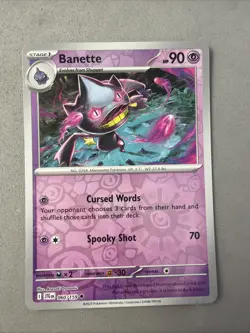 Pokemon TCG * Journey Together 060/159 Banette Uncommon REVERSE HOLO * FRESH PK - Image 1