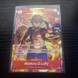 One Piece TCG Monkey.D.Luffy ST10-006 SR Treasure Booster Set Promo - Image 1
