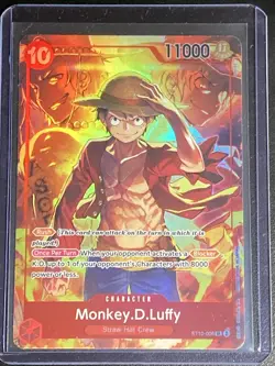 One Piece TCG Monkey D Luffy ST10-006 SR Treasure Booster Set Promo(Pack Fresh) - Image 1