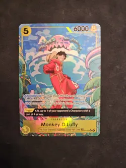 One Piece Monkey D Luffy OP07-109 SR Treasure Rare Alt Art English Edition - Image 1