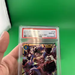 Monkey.D.Luffy (118) OP11-118 Learn Together Deck Set PSA 10 - Image 4