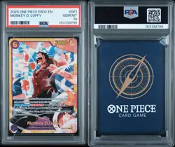 Monkey D. Luffy PSA10 2025 One Piece EB02 Anime 25th Collection- #061 - Image 3