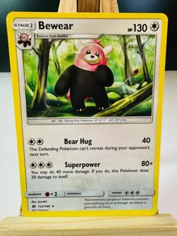 Bewear 112/149 Rare [NM] [Sun & Moon] (2017) - Pokemon Card - Image 1